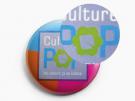 Selective metallic printing Badge