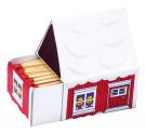 Match box small house, 55x45x65mm Content: approx. 40 matches