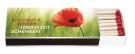 Match box  112x47x19mm Content approx. 37 longsticks