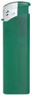 Nola 9 PIEZO lighter green matt  refillable body frosty green, cap silver, pusher HC green