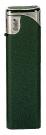 Nola 2 PIEZO lighter met. green refillable body met. green, cap chrome, pusher chrome green