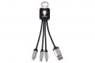 TULIP SQUARE Metallic Light-Up Logo Charging Cables