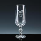 Claudia Crystal Glass Flute Happy Birthday 50