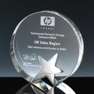 Fusion Crystal 6" Circle with Chrome Star