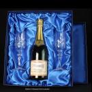 Satin Box for Champagne Bottle & 2 x Flutes (Platform)