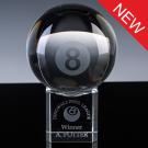 WhiteFire 4" Pool '8 Ball' with base