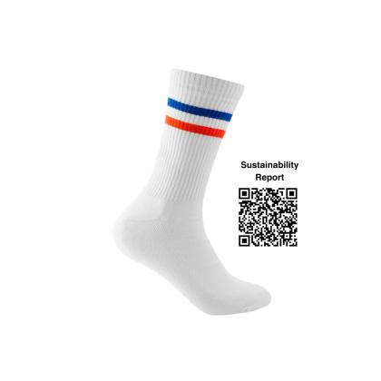 Premium ORGANIC Sports Crew Sustainable Socks