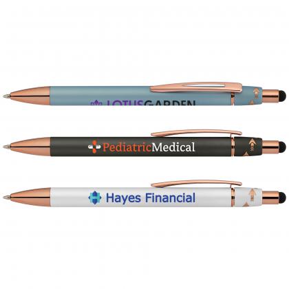 Orbit Spinner Metal Pen with Stylus