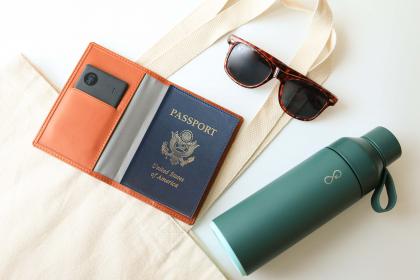 New Tile Slim with Vegan Leather Passport Wallet