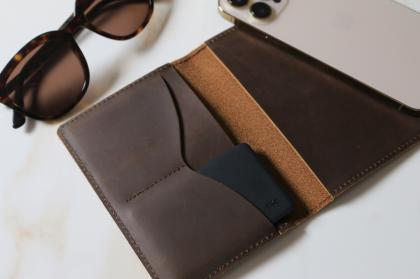 New Tile Slim with Full Grain Leather Passport Wallet