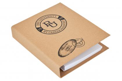 Ring binders made in eco recycled kraft paper