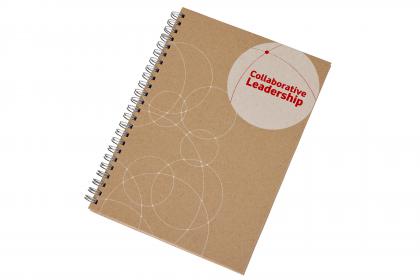 Notebooks with covers made in eco recycled kraft paper