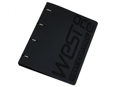 A4+ Ring Binders made in Black Polypropylene