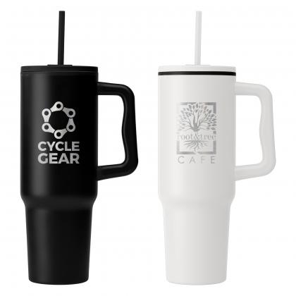 Polar Pro - 1180 ml Double-Wall Recycled Stainless Steel Tumbler with Straw