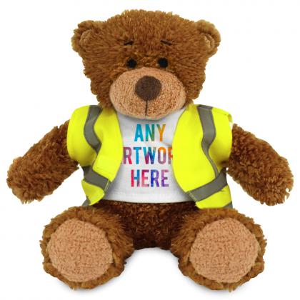 Printed 17cm Anne Bear with Hi Vis Vest