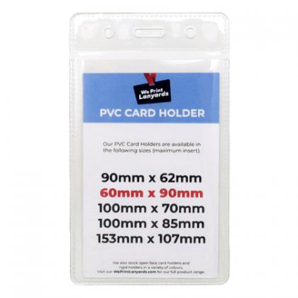 PVC Card Holder 60x90mm Portrait