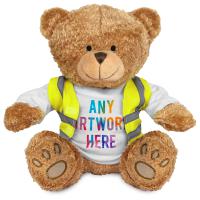 Printed 22cm Edward I Bear with Hi Vis Vest