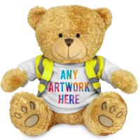 Printed 22cm Edward II Bear with Hi Vis Vest