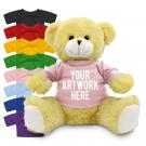 Printed 25cm Elizabeth Bear with coloured t-shirt