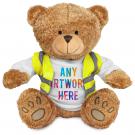 Printed 22cm Edward I Bear with Hi Vis Vest