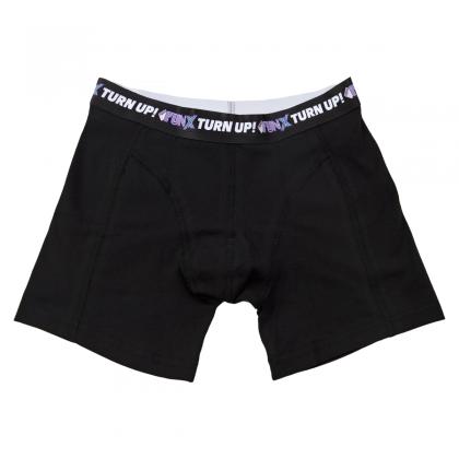 Cotton plain boxers with logo