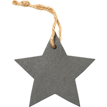 Slate star ornament