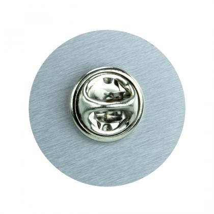 Standard aluminium clutch pin badge