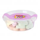 Small sweet tub with fruit heart sweets