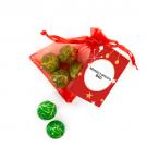 Chocolate Brussel Sprouts Organza Bag