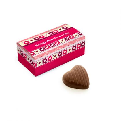 Eco Mini Cuboid - Mini Chocolate Hearts