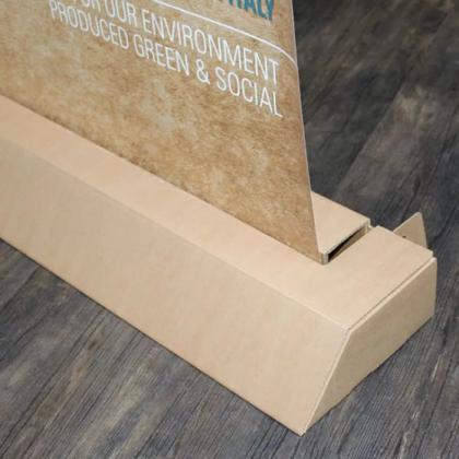 Green Cardboard Roller Banner Stand