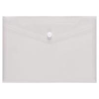 A4 Popper Wallet Clear Black Stud