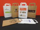 TAPE HANDLE 200 KRAFT PAPER BAGS PRINTED FULL COLOUR