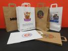 TAPE HANDLE 320 KRAFT PAPER BAGS PRINTED FULL COLOUR