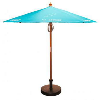 2M Round Wooden Parasol E1412105