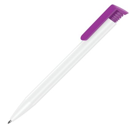 Albion Ballpoint Pen - White - Purple