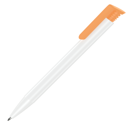 Albion Ballpoint Pen - White - Orange