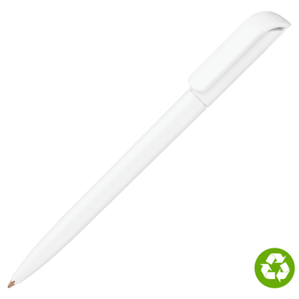 Alaska Recycled Eco Ballpoint Pen - White