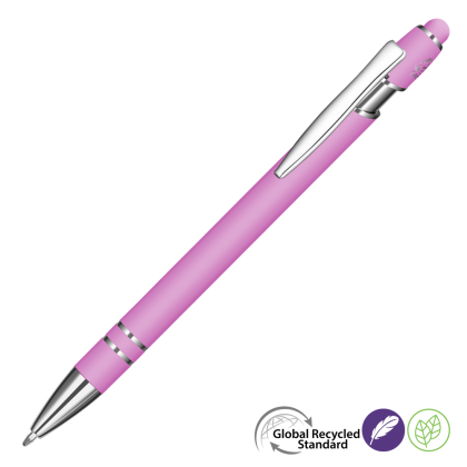 Astra-I Soft Feel GRS Recycled Metal Ballpoint Pen - Lilac