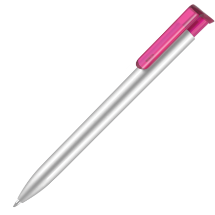 Absolute Argent Ballpoint Pen - Silver - Pink