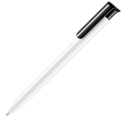 Absolute Extra Ballpoint Pen - White - Black (Blue Ink)