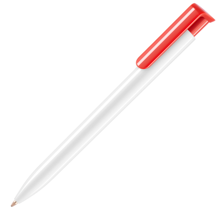 Absolute Extra Ballpoint Pen - White - Red (Blue Ink)