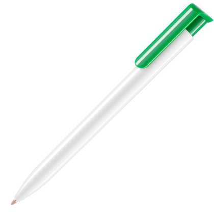 Absolute Extra Ballpoint Pen - White - Green (Blue ink)