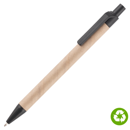 Biosense Recycled Paper Ballpoint Pen - Black