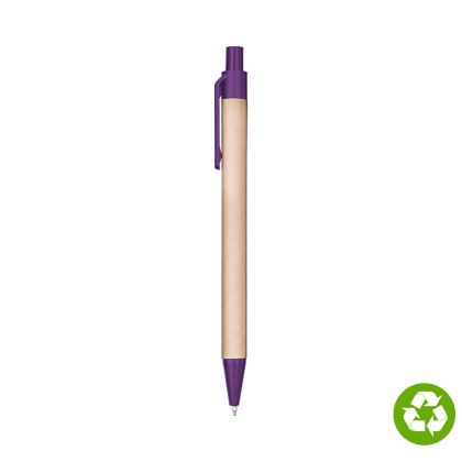 Biosense Recycled Paper Ballpoint Pen - Purple