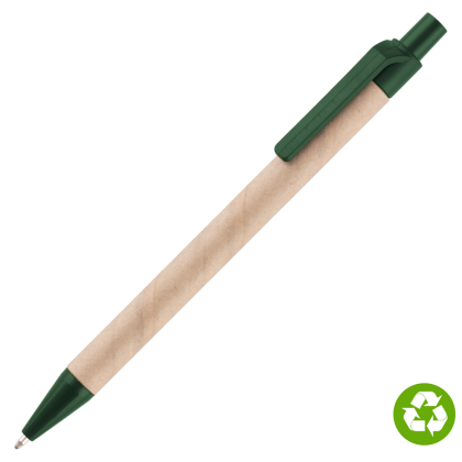 Biosense Recycled Paper Ballpoint Pen - Green