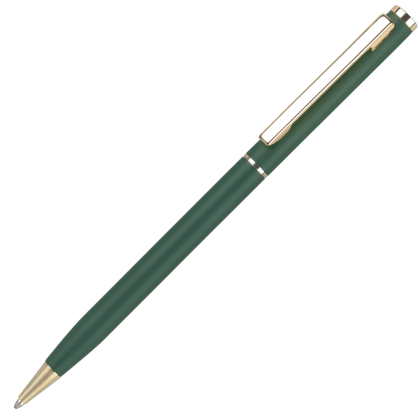 Cheviot Oro Metal Ballpoint Pen - Matt Green - Gold