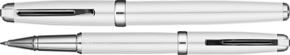 Carrick Metal Rollerball Pen - White