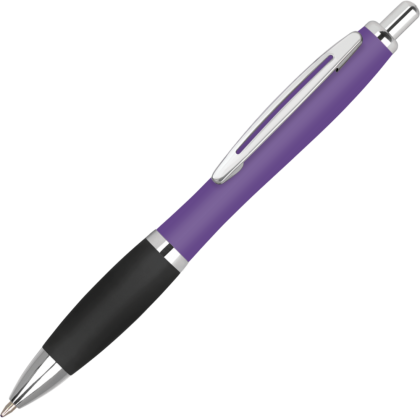 Contour Metal Soft Feel Ballpoint Pen - Purple