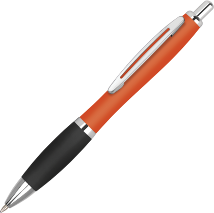 Contour Metal Soft Feel Ballpoint Pen - Orange